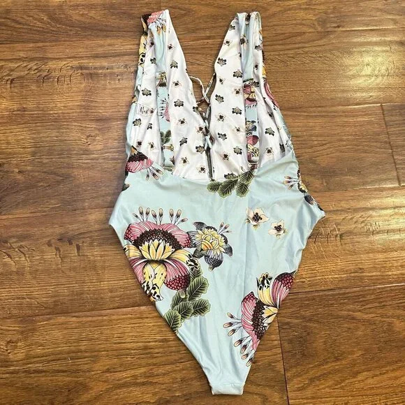 Agua Bendita Becca Varenna Reversible One Piece Swimsuit Large - Picture 9 of 11